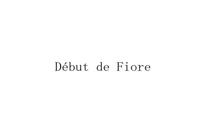 Debut de Fiore(デビュー・ド・フィオレ)